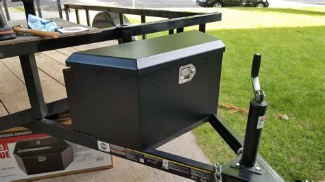 2.75 cubic foot steel trailer tongue box harbor freight|haul master trailer tongue box.